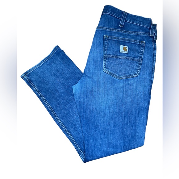 Carhartt Relaxed Fit Men’s Jeans Size 36x30‎ Weathered & Distressed Workwear - Picture 1 of 14